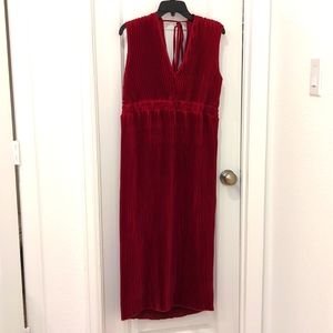 Midi Red Dress